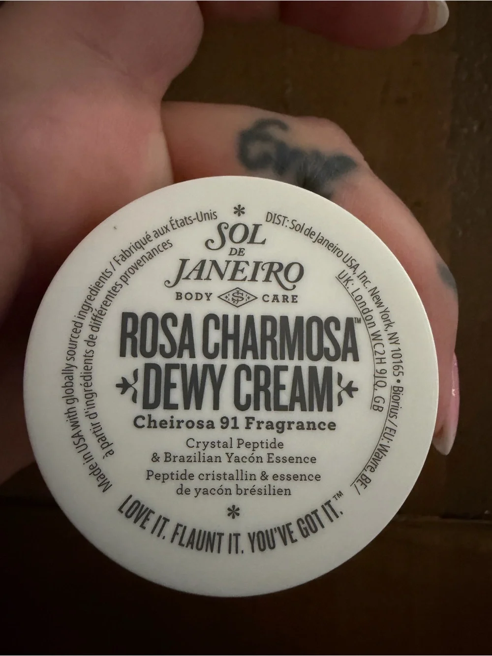 Sol de Janeiro Rosa Charmosa Dewy Cream mini travel size new .84fl oz